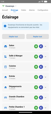 Contrôle Éclairage